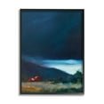 thumbnail image 2 of Storm Clouds over Countryside Cottage Landscape 16 in x 20 in Framed Painting Art Print, by Stupell Home Décor, 2 of 5