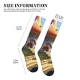 thumbnail image 4 of Sikiie Cute Mushroom Town 1 Pairs Compression Socks for Men and Women 15-20 mmHg Running Support Socks, 4 of 7