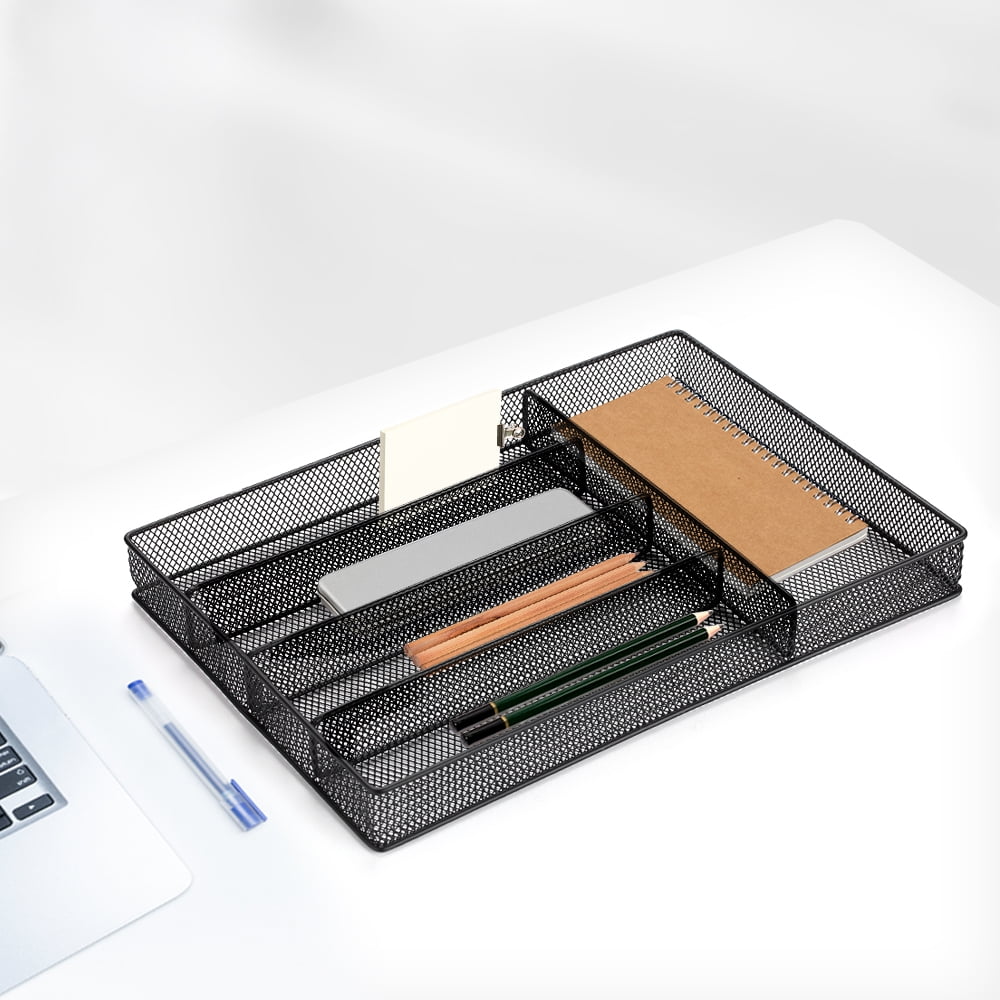 Mesh Metal Cutlery Flatware Tray Organizer Forks Spoons