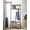 Rustic Walnut and Black, variant on VASAGLE Coat Rack, Hall Tree with Shoe Storage Bench, Entryway Bench with Shoe Storage, 3-in-1, Steel Frame, for Entryway, 12.6 x 27.6 x 68.9 Inches, Industrial, Rustic Walnut and Black