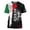 Green, variant on 2026 Soccer Cup Retro Jersey for Men, Round Neck Short Sleeve Pullover with National Flag & Player Graphic Print for Fan Gathering & Streetwear Dark Blue L