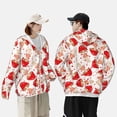 thumbnail image 4 of Balery Cute Mushroom Sudadera ligera de manga larga con capucha y protección solar UPF 50+ para hombre y mujer, ideal para pesca y running-Medium, 4 of 7