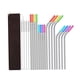 thumbnail image 1 of Pajitas Reutilizables Macarena Acero Inoxidable 16x Largas Coloridas, 1 of 8