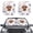 Highland Cow Floral Violet, variant on Renewold Southwestern American Tribal Wolf Car Windshield Sun Shade Set of 2 Foldable Front Windshield Sunshade Lightweight Sun Visor Universal Fit Most Vehicles