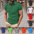 thumbnail image 1 of Sentmoon Mens Spring Outfits Plus Size Loose Turndown Collar Breathable Mens Blouse Button up Short Sleeve Shirts for Men Fashion for Boating Gray XXL, 1 of 5