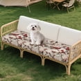 thumbnail image 7 of Xoenoiee Cardinal Flower Print High Stretch Individual Seat Cushion Covers 3 Pack Thick Jacquard Sofa Slipcovers for 3 Couch Cushion Washable Couch Cover for Living Room Outdoor Patio, 7 of 7