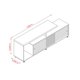 thumbnail image 3 of Mueble para TV Moveis Frizz 180 con Ruedas de Silicona hasta 65', 3 of 3
