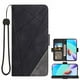 thumbnail image 1 of Asuwish - Funda tipo cartera compatible con Moto One 5G Ace/Motorola G G5 2020, con cordón de cuero, tarjetero, correa para la muñeca, para MotoOne 1 One5G UW Ace 6.7 XT2113-3, color negro, 1 of 5