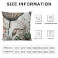 thumbnail image 5 of SHANXI Throw Pillow Covers Chinese Ink Painting Flower Print Cushion Cover Soft Pillow Cases for Home Sofa Bed Chair Car Office Decorative 12x12in, 5 of 5
