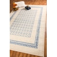 thumbnail image 2 of Furnishmyplace Furnish My Place Bordered Transitional Rug - Light Blue, Geometric Rug 2'x8', 2 of 10