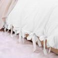 thumbnail image 5 of Unique Bargains Washed Cotton Bed Strap Duvet/Quilt Cover Sets White, 5 of 7