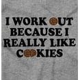 thumbnail image 2 of Work Out Because Really Like Cookies Women Plus Size Crewneck Sweatshirt Brisco Brands 5X, 2 of 5