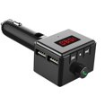 thumbnail image 1 of Transmisor Fm Bluetooth Reproductor De Mp3 Cargador Usb Dual Kit De Manos Libres Para Automóvil Con 2 Puertos Usb Pantalla De Visualización Digital Transparente Para Automóviles Serendint VI004886-00, 1 of 7