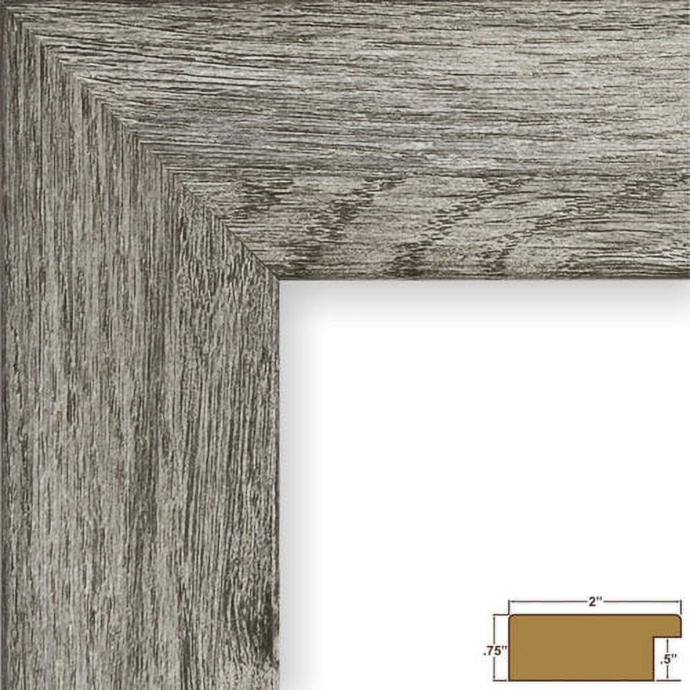 Craig Frames Bauhaus Modern Gray Picture Frame, Set of 4