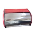 thumbnail image 1 of DOLITY Bread Bin with Roll Lid Multipurpose Rustic Bread Box for Bakery Pantry Home Pink, 1 of 9