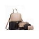 thumbnail image 2 of Conjunto De Mochilas Malubero Bolsas De Cuero 4 Piezas Nude Con Negro, 2 of 5