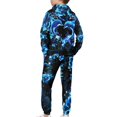 thumbnail image 5 of Uorisanigo Kids Sweatsuit Set 2PCS Pullover Sweatshirt and Sweatpants Set for Boys Girls Activewear Fall Winter Outfit, Stylish Blue Dolphin Print Hoodie & Pant Sets, 5 of 7