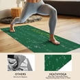thumbnail image 4 of Math Equations Science Terms Green Pattern Hot Yoga Mat Towel Non Slip for Hot Yoga - Quick-Drying Yoga Mat Cover with 4 Corner Pockets with Travel Bag - Hot Yoga Towel Non Slip 74"x26", 4 of 6