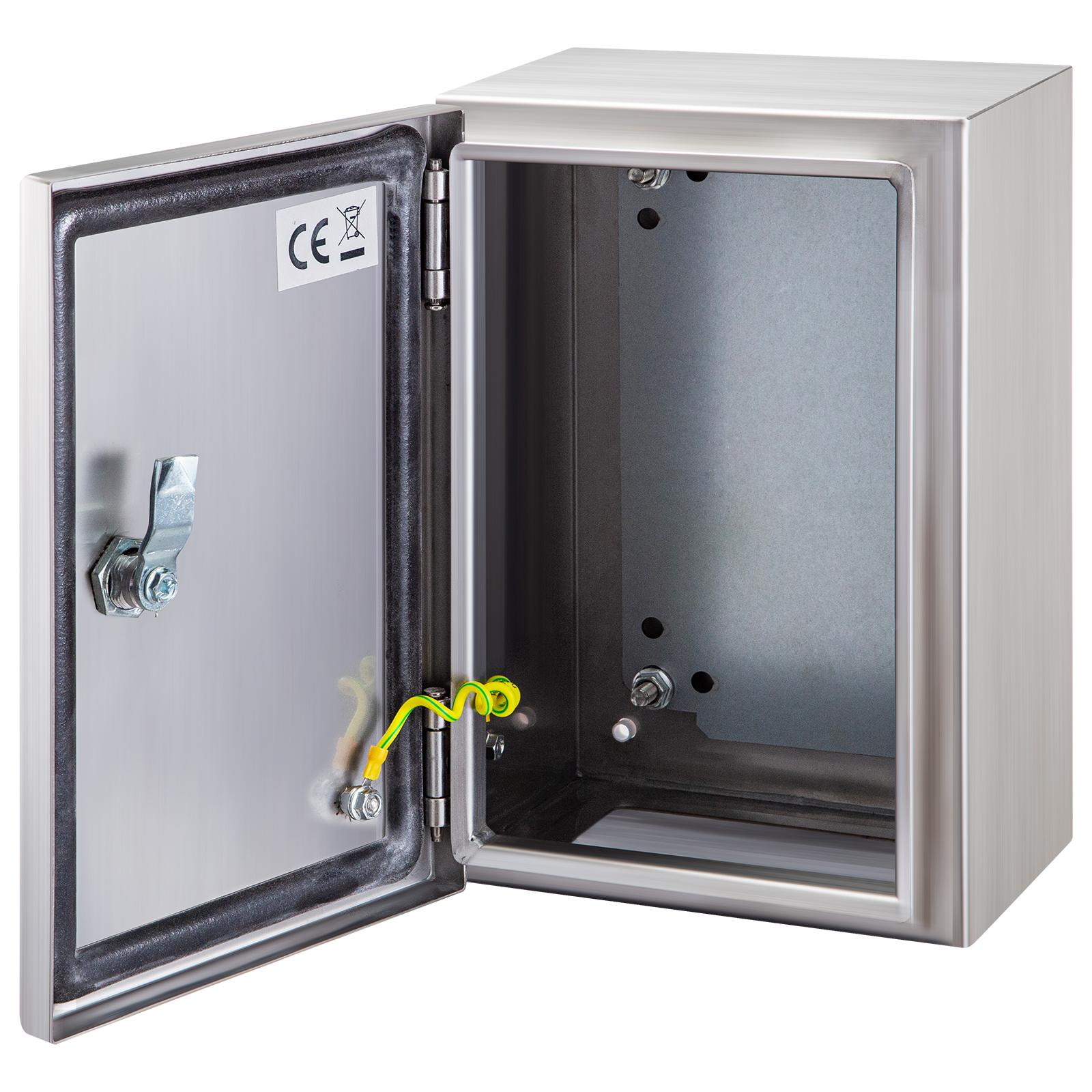 Business Electrical Enclosure Weatherproof 10x8x6 W Back Plate Hinge 