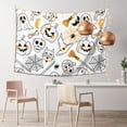 thumbnail image 2 of XMXT Wall Tapestry, Halloween Elements Hand Painting Wall Decor Tapestry for Bedroom, 60 x 40 inches, 2 of 9