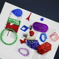 thumbnail image 4 of 135-Piece DIY Epoxy Resin Craft Kit: 7 Silicone Molds, Gold/Silver Ear Hooks & Closed Rings, Straws, Stirring Rods, Spoons, 12-Color Glitter Set – Flexible, Reusable Molds for Jewelry Making, Home, 4 of 5