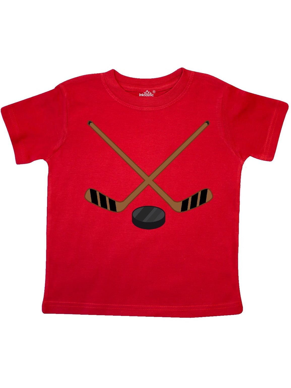 INKtastic Sports Hockey Sticks Toddler TShirt