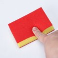 thumbnail image 4 of Uxcell 4" x 2.8" Non-Scratches Scouring Pads Scrub Kitchens Sponge Red 8pcs, 4 of 7