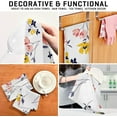 thumbnail image 7 of SKYSONIC 4 PCS Kitchen Dish & Tea Towels, Spring Flowers1 Reusable Cloths for Cooking and Drying Dishes for Home Kitchen Cleaning, 28"x18", 7 of 7
