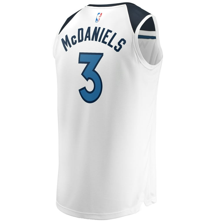 Men's Fanatics Jaden McDaniels White Minnesota Timberwolves Fast
