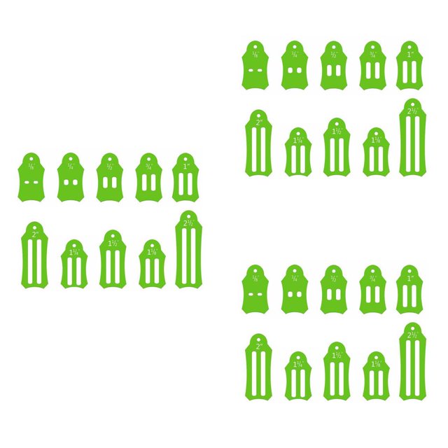 Ounissouiy Cintas acolchadas de plástico para manualidades, accesorios de costura, tiras de polarización portátiles, alfileres Type1 Ounissouiy CBP144743