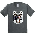 thumbnail image 3 of Inktastic Deer Bowhunting Us Flag Patriotic Youth T-Shirt, 3 of 5