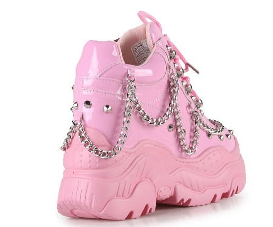 Anthony Wang Hot Pink Octopus Tentacle Hidden Wedge Platform