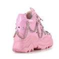 thumbnail image 3 of Anthony Wang WTF Space Candy Platform Sneakers with Chain and Stud Design, 3 of 4