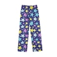 thumbnail image 4 of Cmtiyu Pajamas for Women Set Long Sleeve Notch Collar Button Pockets Top And Pants, Casual Loose Printed Loungewear Set, S-3XL, 4 of 6