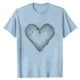 thumbnail image 5 of YueHuiYing Plus Size Tops for men Cute Graphic Tees Loose Fit Flower Printing Short Sleeve Crew Neck T Shirts, 5 of 5