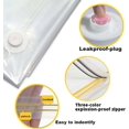 thumbnail image 4 of LoonWear Vacuum Storage Bags with Hand Pump, 40 x 60 cm, Set of 6, Space Saver Compression Bags Clear, 4 of 5