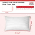 thumbnail image 4 of Trendy Home 12x18 Hypoallergenic Stuffer Home Office Decorative Throw Pillow Insert, Machine Washable (12x18, Pack of 2), 4 of 8