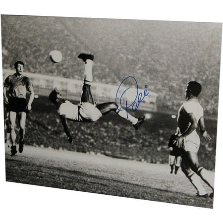 Sport Image 16" x 20 " Authentic Autographed Unframed Photograph, Pele Soccer Bicycle Kick