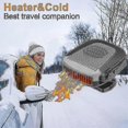 thumbnail image 2 of 12V Car Heater with Dual Heating and Cooling Modes for Quick Defrosting and Windshield Ventilation via Cigarette Lighter Adapter, 2 of 3