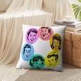 thumbnail image 3 of LALILO Throw Pillow Covers Retro Family Retro Family Vintage Kid Comic Cushion Cover 18" x 18", 2 Pack, 3 of 6