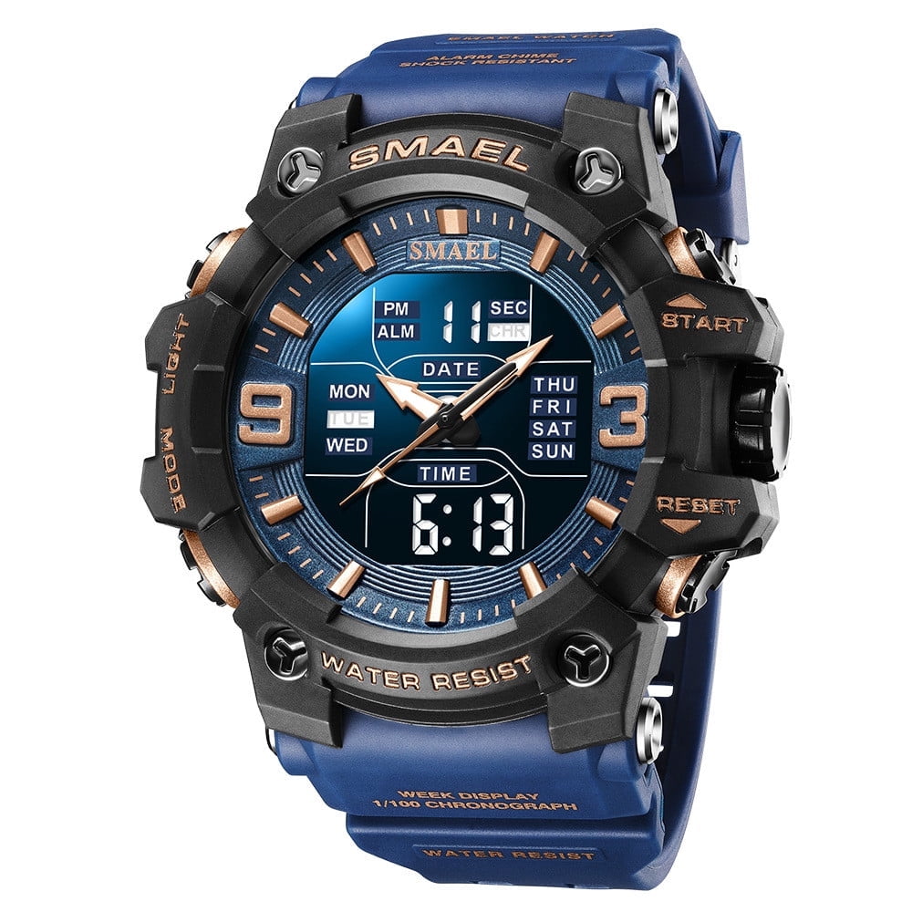 Explojoy Multifunctional Quartz Watch – Dual Interface Water Resistance & Utility Functions
