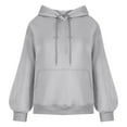 thumbnail image 4 of AherBiu Oversized Sweatshirts for Women Fleece Lined Lightweight Pullover Tops Long Sleeve Hoodies with Pockets, 4 of 6