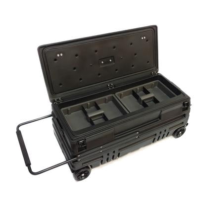 DU-HA 70670 DU-HA Squad Box Interior/Exterior Portable Storage Gun Case; Black; Manual Latch; Incl. Slide Bracket;