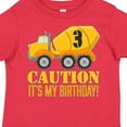 thumbnail image 4 of Inktastic 3rd Birthday Construction Truck, Cement Mixer 3 Years Old Boys Toddler T-Shirt, 4 of 5