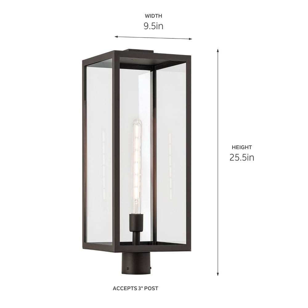 Kichler Lighting - Branner - 1 Light Outdoor Post Lantern In Traditional