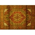 thumbnail image 1 of Ahgly Company Machine Washable Indoor Rectangle Persian Yellow Traditional Area Rugs, 8' x 10', 1 of 4