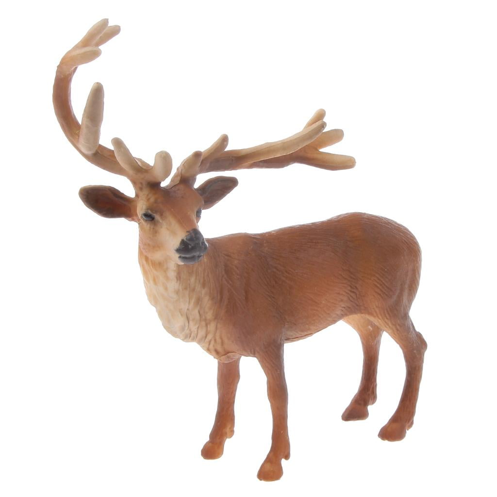 Realistic Deer Model Wild/Zoo Animal Model Figures Kids Educational Toy Gift 
