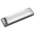 thumbnail image 1 of Musical Instrument Toy 4.05 X 1.18 X 0.98inch Accurate Pitch 10 Holes Harmonica, For Beginners Learning Professional Musician, 1 of 8