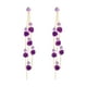 thumbnail image 3 of 3xPendientes Colgantes Pendientes Florales De Moda Pendientes Con Dijes Para Mujer Fiesta De Cumpleaños Púrpura, 3 of 8