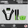 thumbnail image 4 of Kalair GFX Graphics Kit for Kawasaki KDX200 (1991-1994) Legend Series, 4 of 5